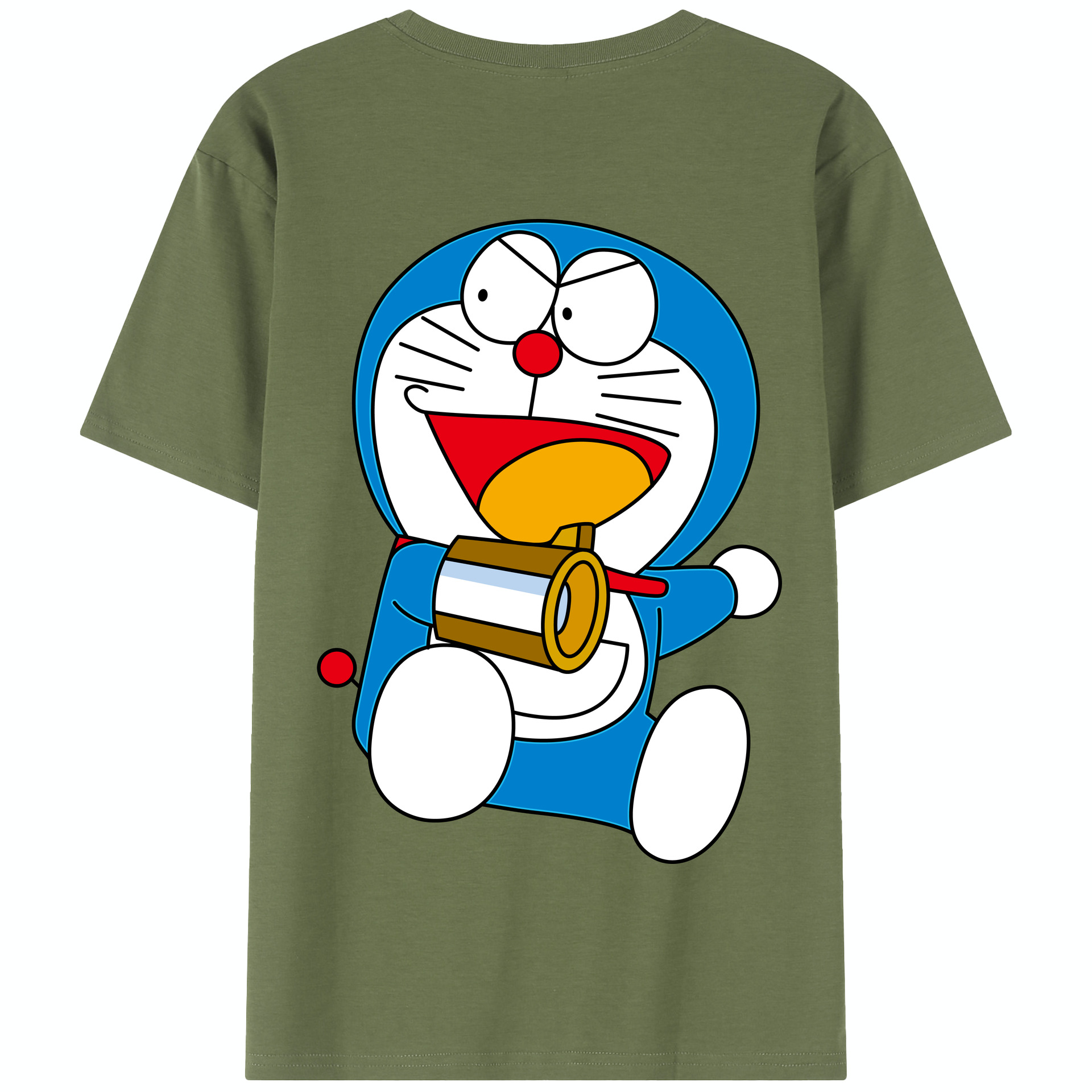 （画像用） ドラえもん Doraemon 綿100％半袖Tシャツ（背面プリント）